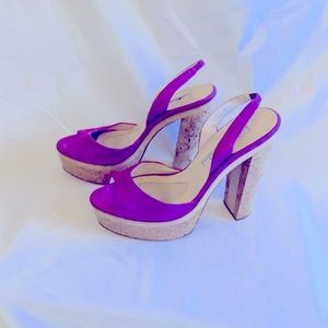 Brian Atwood Slingback’s Platform Heels